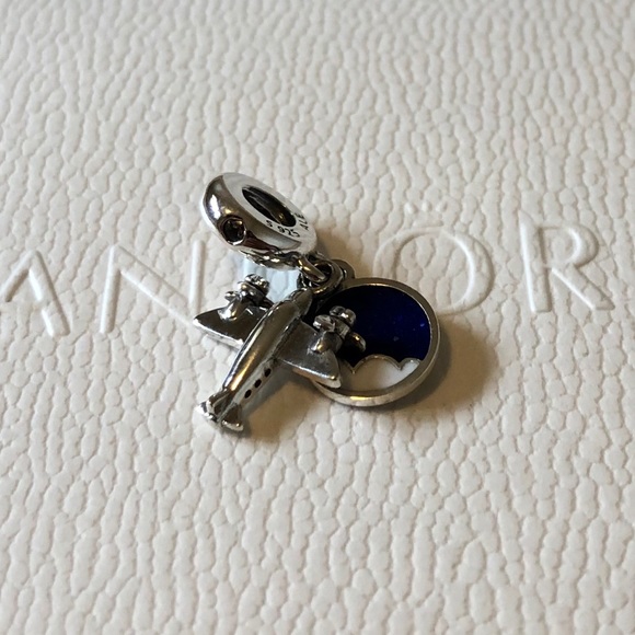 New Pandora Airplane Charm - Picture 3 of 7